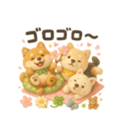 ふわふわ柴犬の春スタンプ（個別スタンプ：24）