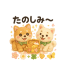 ふわふわ柴犬の春スタンプ（個別スタンプ：27）