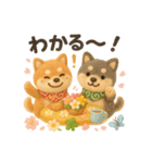 ふわふわ柴犬の春スタンプ（個別スタンプ：39）