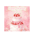 ♡やさしく飛び出す♡誕生日＆季節イベント（個別スタンプ：10）