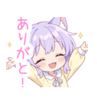 キュートナイト猫の女の子スタンプ（個別スタンプ：6）
