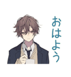 毎日挨拶★男子高校生（個別スタンプ：4）
