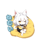 クーデレ猫ガール（個別スタンプ：13）