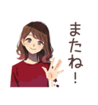 邦画大好き★ちょうどいい女性（個別スタンプ：3）
