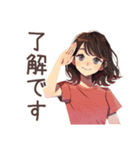 邦画大好き★ちょうどいい女性（個別スタンプ：25）