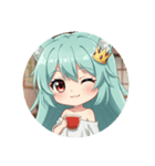 プレミアム精霊みなみちゃん（個別スタンプ：9）