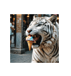 ホワイトタイガーの新日常1（個別スタンプ：1）