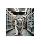 ホワイトタイガーの新日常1（個別スタンプ：2）