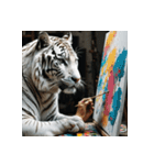ホワイトタイガーの新日常1（個別スタンプ：3）