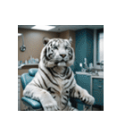 ホワイトタイガーの新日常1（個別スタンプ：4）