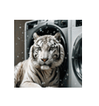 ホワイトタイガーの新日常1（個別スタンプ：6）