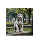 ホワイトタイガーの新日常1（個別スタンプ：16）