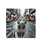 ホワイトタイガーの新日常1（個別スタンプ：18）