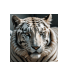 ホワイトタイガーの新日常1（個別スタンプ：22）