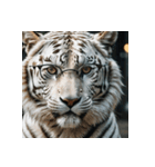 ホワイトタイガーの新日常1（個別スタンプ：23）