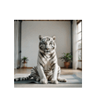 ホワイトタイガーの新日常1（個別スタンプ：25）