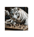 ホワイトタイガーの新日常1（個別スタンプ：28）