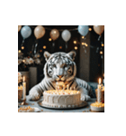 ホワイトタイガーの新日常1（個別スタンプ：31）