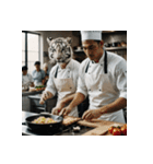 ホワイトタイガーの新日常1（個別スタンプ：33）