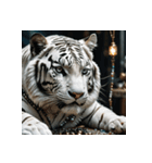ホワイトタイガーの新日常1（個別スタンプ：34）