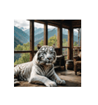 ホワイトタイガーの新日常1（個別スタンプ：36）