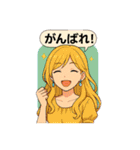 アニメ風女子（個別スタンプ：6）