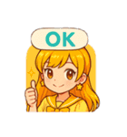 アニメ風女子（個別スタンプ：8）