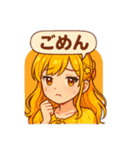 アニメ風女子（個別スタンプ：10）