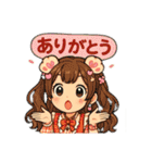 アニメ風女子（個別スタンプ：16）