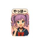 アニメ風女子（個別スタンプ：20）
