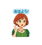 アニメ風女子（個別スタンプ：38）