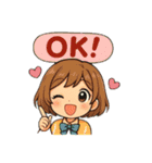 アニメ風女子（個別スタンプ：39）