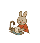 『いっしょに過ごそ』かわいい刺繍 日常（個別スタンプ：13）