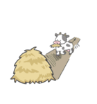 ベランダ牛2（個別スタンプ：21）