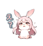 うさガール（個別スタンプ：22）