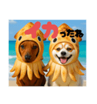 屋台の焼きイカ1本¥1500（個別スタンプ：4）