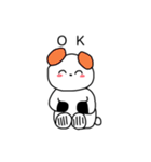 COLORFUL EARS PANDAS（個別スタンプ：7）