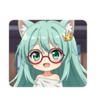 赤い眼鏡の精霊みなみちゃん（個別スタンプ：2）