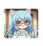 赤い眼鏡の精霊みなみちゃん（個別スタンプ：6）