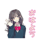 おしゃれJKの動画撮影日和♡（個別スタンプ：2）