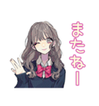 おしゃれJKの動画撮影日和♡（個別スタンプ：3）