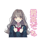 おしゃれJKの動画撮影日和♡（個別スタンプ：6）