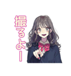 おしゃれJKの動画撮影日和♡（個別スタンプ：7）