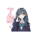 おしゃれJKの動画撮影日和♡（個別スタンプ：13）