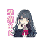 おしゃれJKの動画撮影日和♡（個別スタンプ：15）