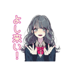 おしゃれJKの動画撮影日和♡（個別スタンプ：16）