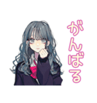 おしゃれJKの動画撮影日和♡（個別スタンプ：24）