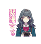 おしゃれJKの動画撮影日和♡（個別スタンプ：27）