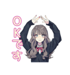 おしゃれJKの動画撮影日和♡（個別スタンプ：31）