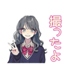 おしゃれJKの動画撮影日和♡（個別スタンプ：33）